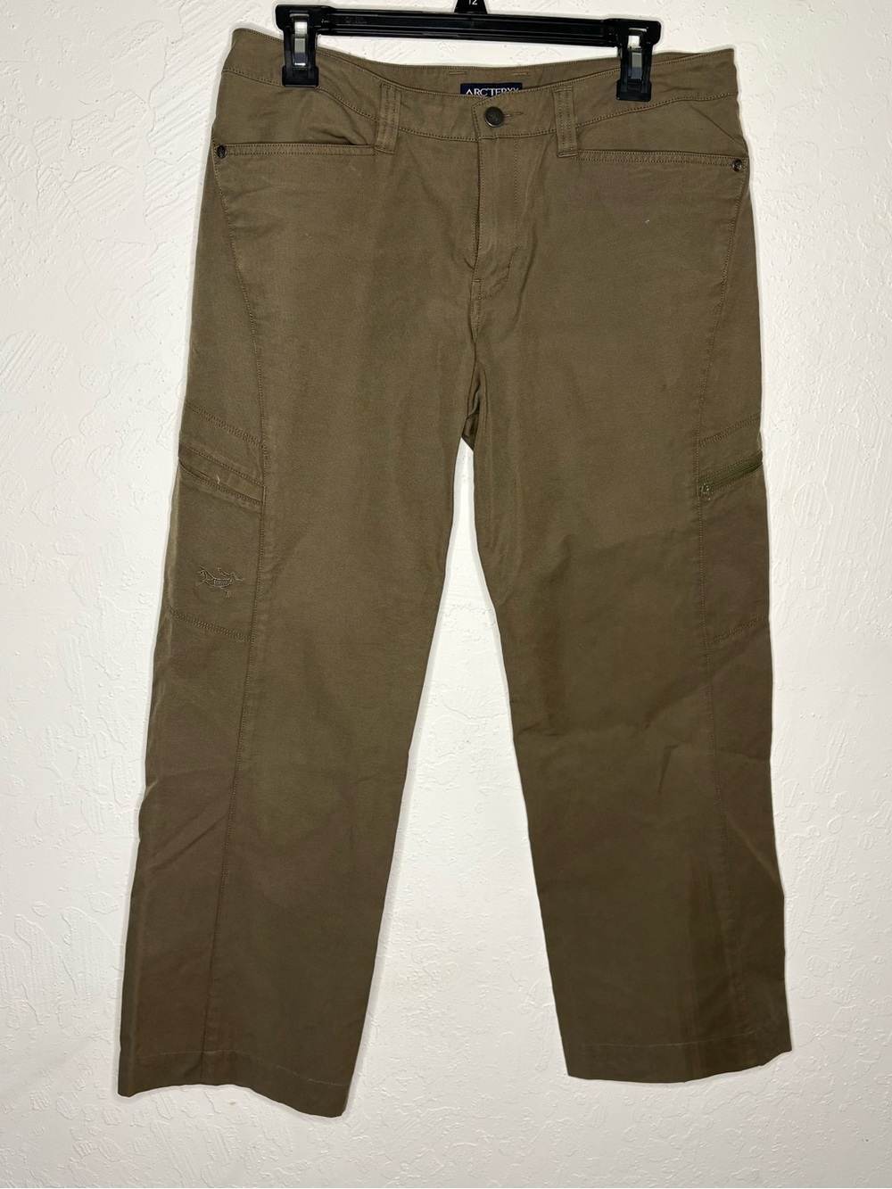 Arc'teryx Women's Sz 10 Pants Greenish Brown Cargo 33.5Wx28.5L Hiking Outdoor